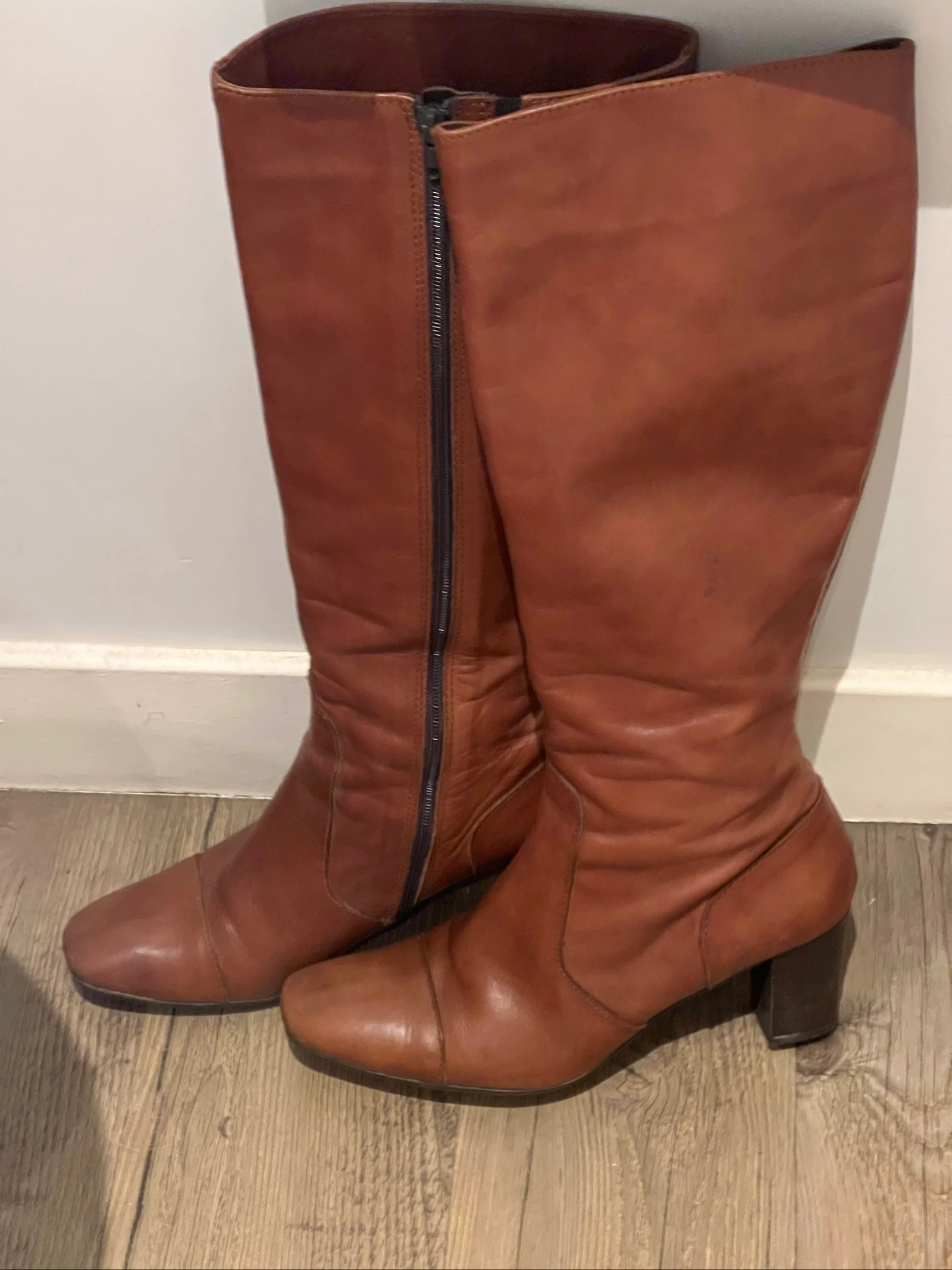 Minelli high leather heeled boots – photo 4